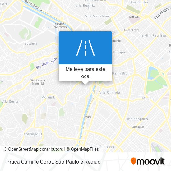 Praça Camille Corot mapa