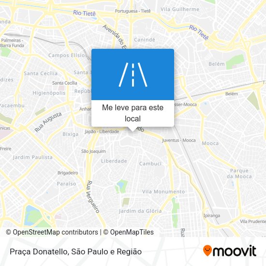 Praça Donatello mapa