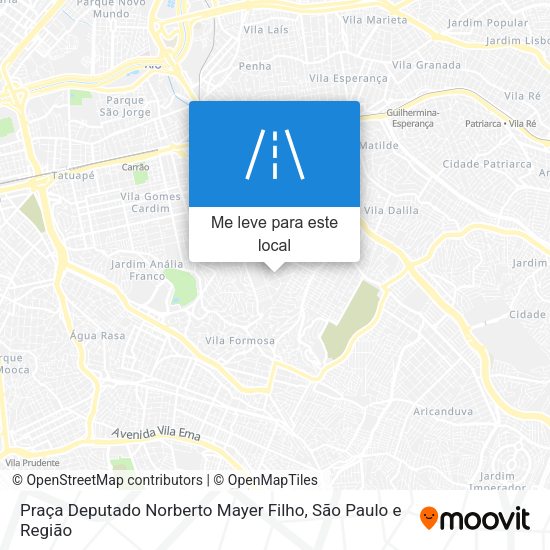 Praça Deputado Norberto Mayer Filho mapa