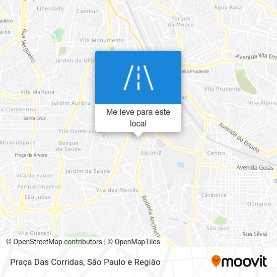Praça Das Corridas mapa