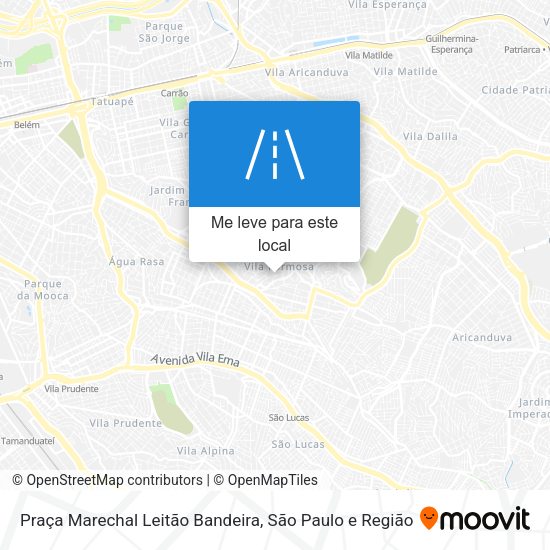 Praça Marechal Leitão Bandeira mapa