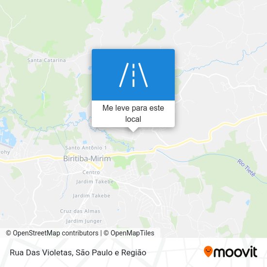 Rua Das Violetas mapa