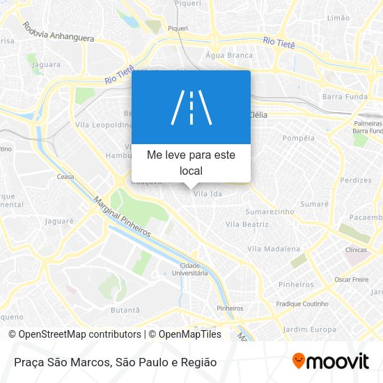 Praça São Marcos mapa
