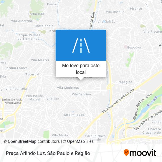 Praça Arlindo Luz mapa