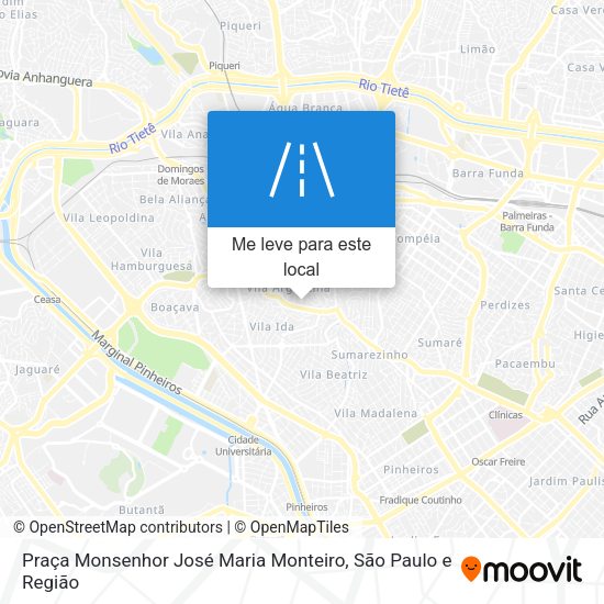 Praça Monsenhor José Maria Monteiro mapa
