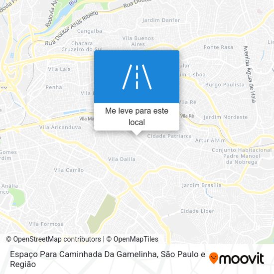 Espaço Para Caminhada Da Gamelinha mapa