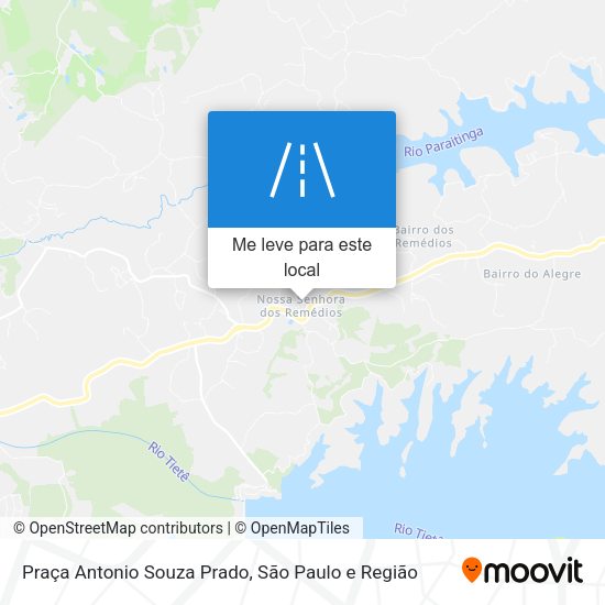 Praça Antonio Souza Prado mapa