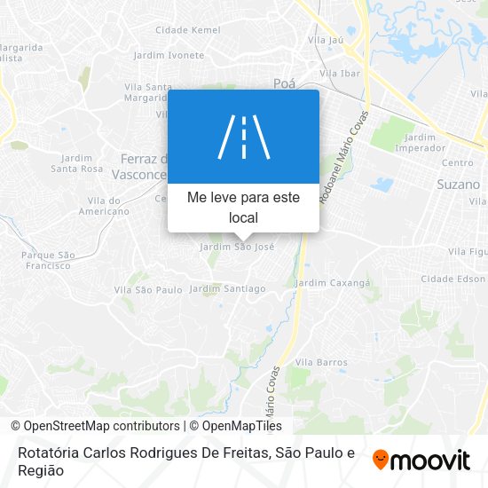 Rotatória Carlos Rodrigues De Freitas mapa