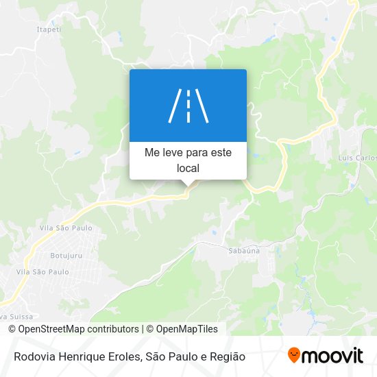 Rodovia Henrique Eroles mapa