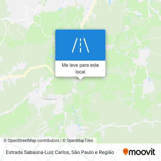 Estrada Sabaúna-Luiz Carlos mapa