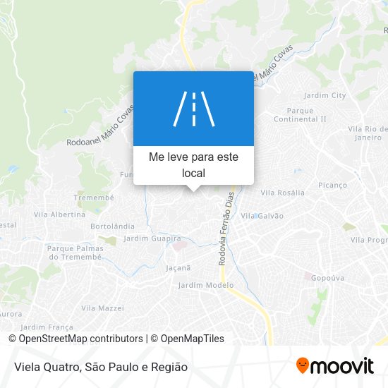 Viela Quatro mapa