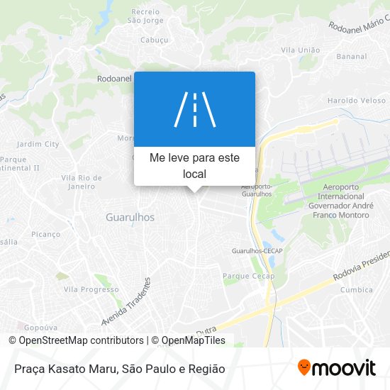 Praça Kasato Maru mapa