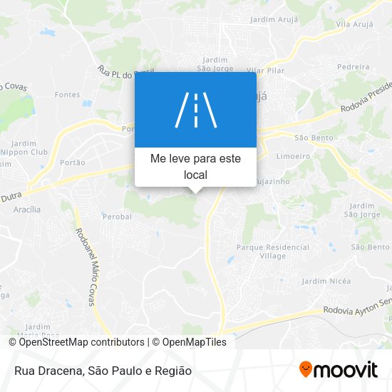 Rua Dracena mapa