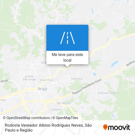 Rodovia Vereador Albino Rodrigues Neves mapa