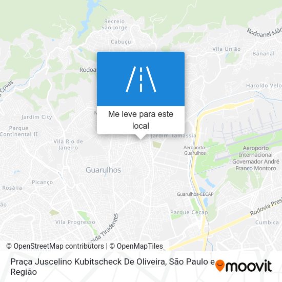 Praça Juscelino Kubitscheck De Oliveira mapa