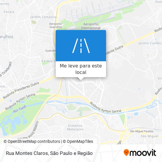 Rua Montes Claros mapa