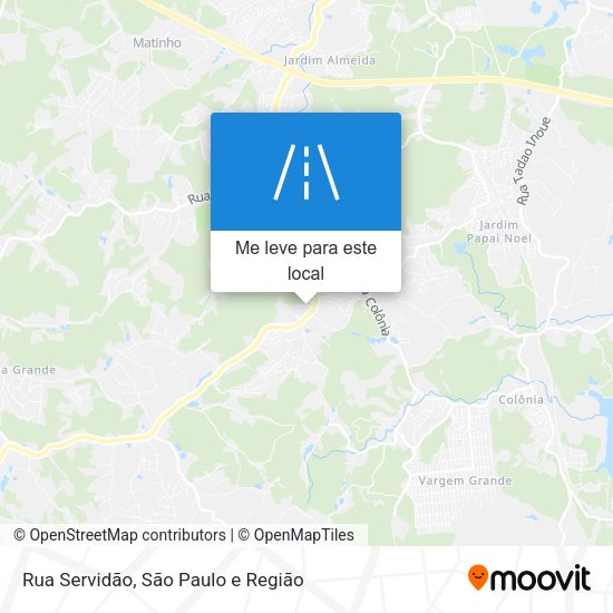 Rua Servidão mapa