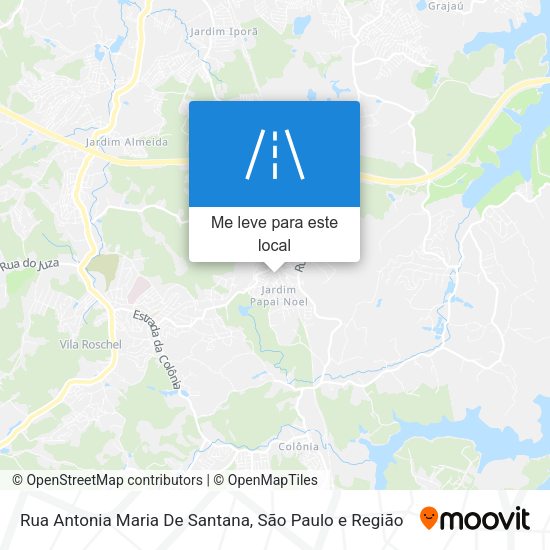 Rua Antonia Maria De Santana mapa