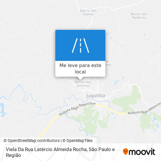 Viela Da Rua Latércio Almeida Rocha mapa