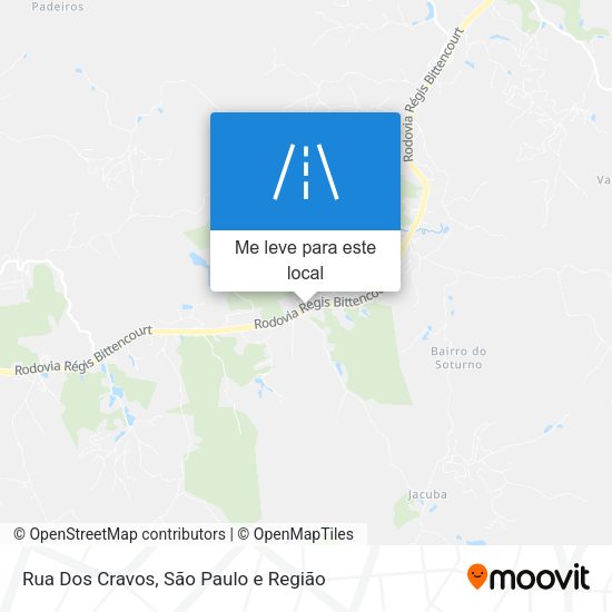 Rua Dos Cravos mapa
