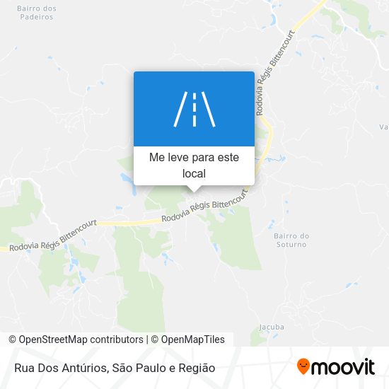 Rua Dos Antúrios mapa