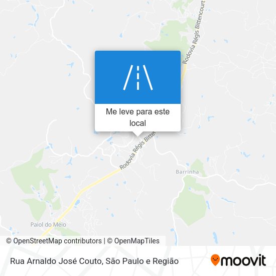 Rua Arnaldo José Couto mapa