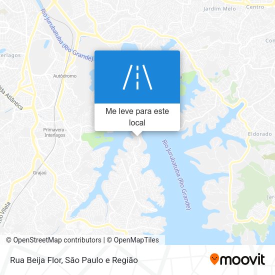 Rua Beija Flor mapa