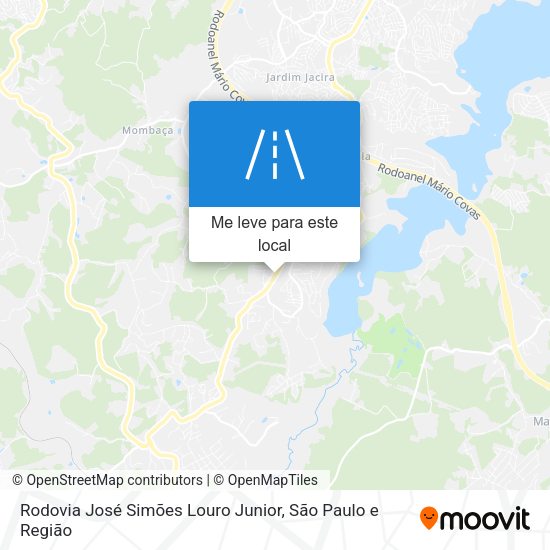 Rodovia José Simões Louro Junior mapa
