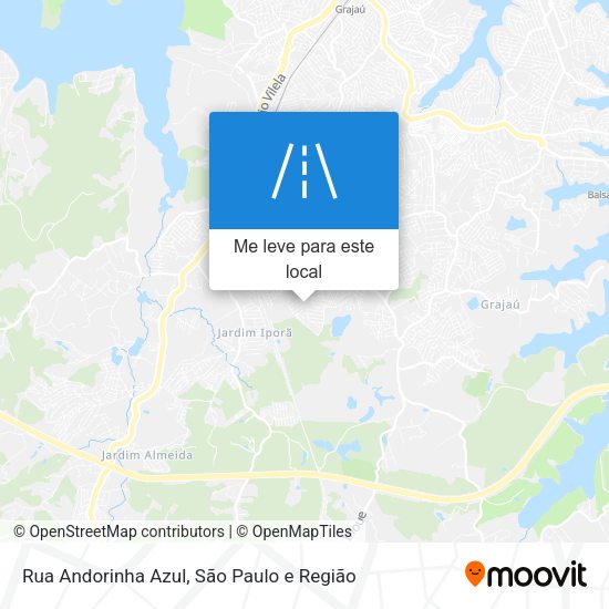Rua Andorinha Azul mapa