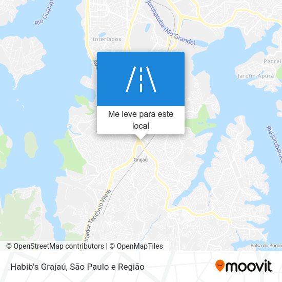 Habib's Grajaú mapa