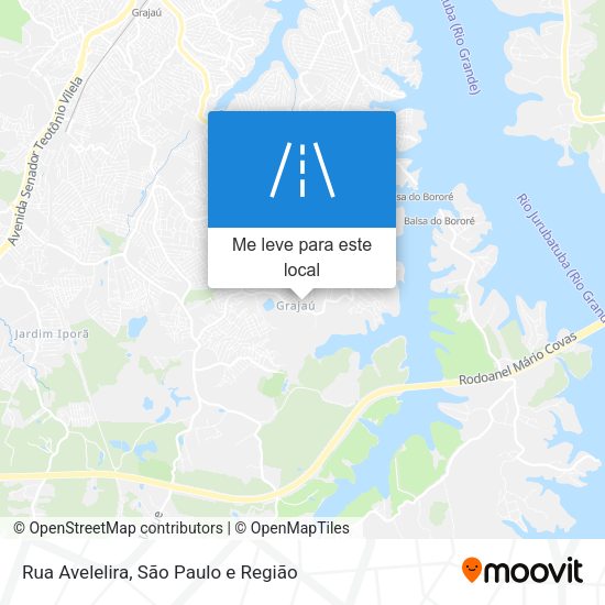 Rua Avelelira mapa