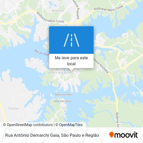 Rua Antônio Demarchi Gaia mapa