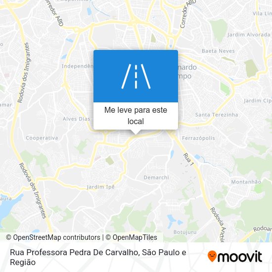 Rua Professora Pedra De Carvalho mapa
