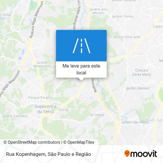 Rua Kopenhagem mapa