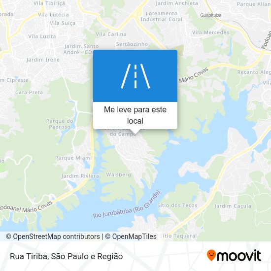 Rua Tiriba mapa