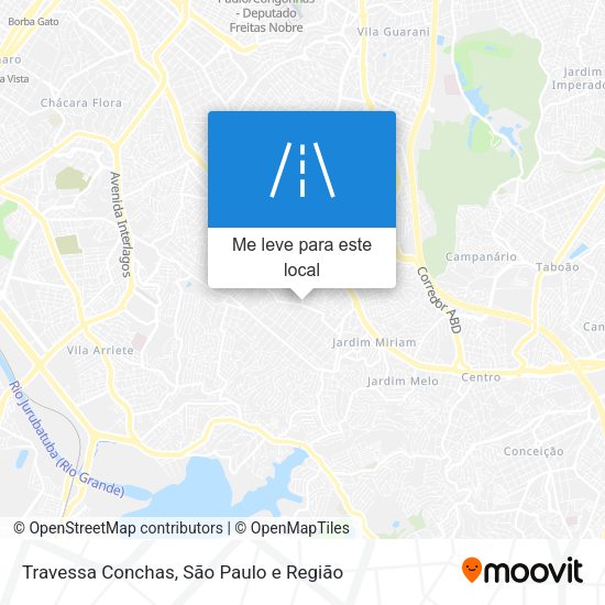 Travessa Conchas mapa