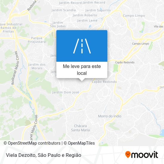 Viela Dezoito mapa