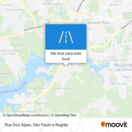 Rua Dos Alpes mapa