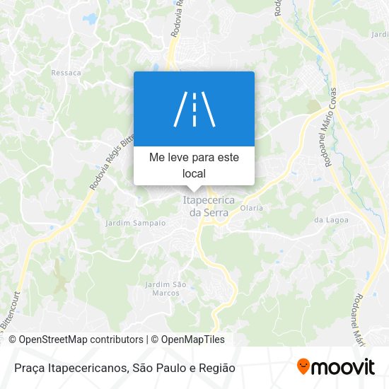 Praça Itapecericanos mapa