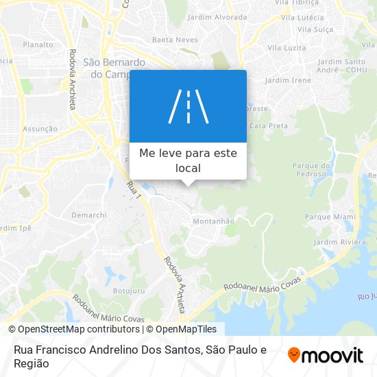 Rua Francisco Andrelino Dos Santos mapa