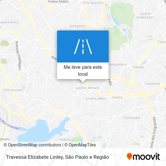 Travessa Elizabete Linley mapa