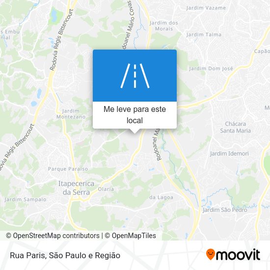 Rua Paris mapa