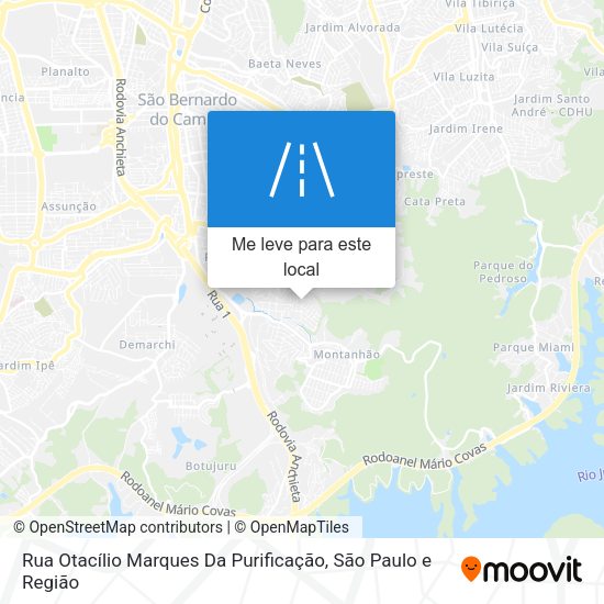 Rua Otacílio Marques Da Purificação mapa