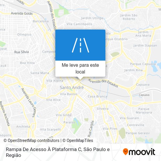 Rampa De Acesso À Plataforma C mapa