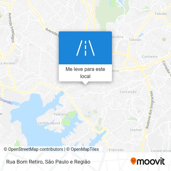 Rua Bom Retiro mapa