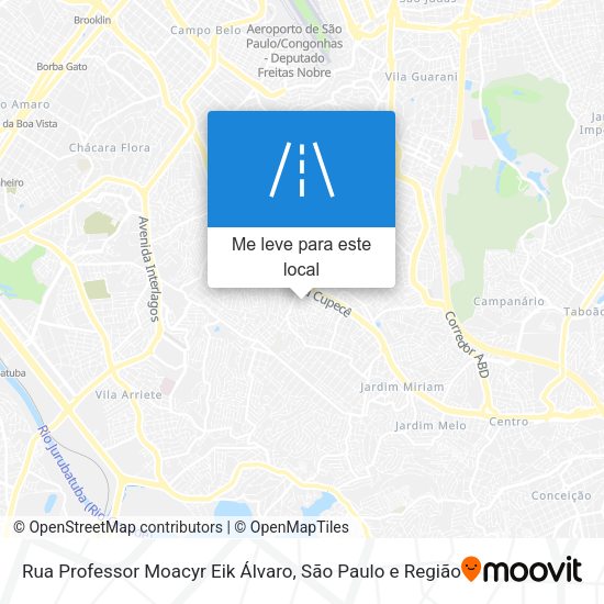 Rua Professor Moacyr Eik Álvaro mapa
