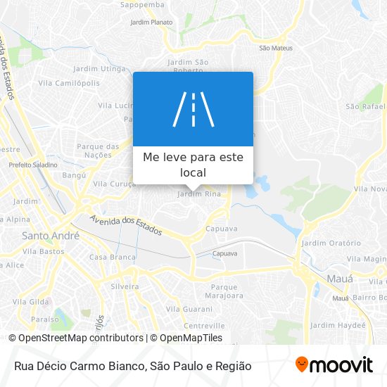 Rua Décio Carmo Bianco mapa