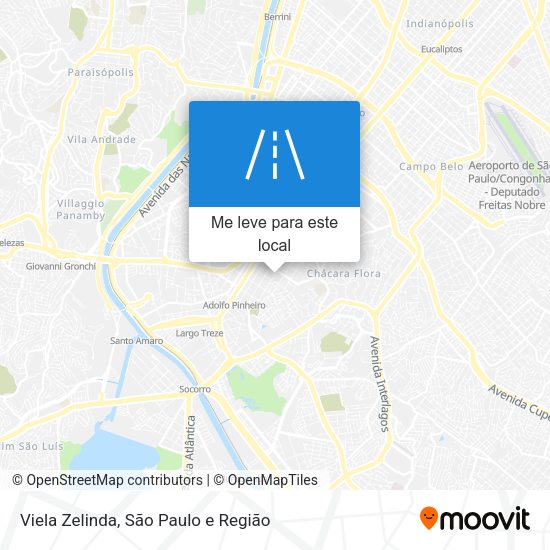 Viela Zelinda mapa