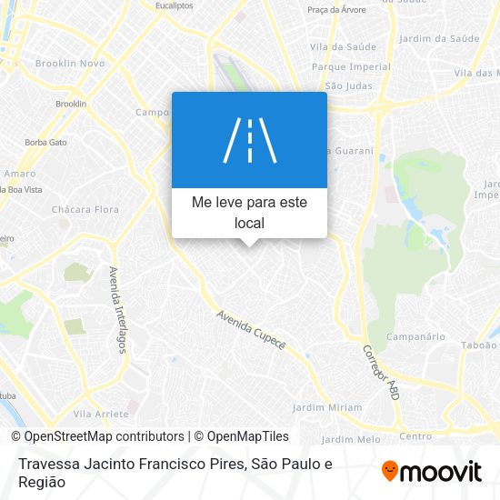 Travessa Jacinto Francisco Pires mapa
