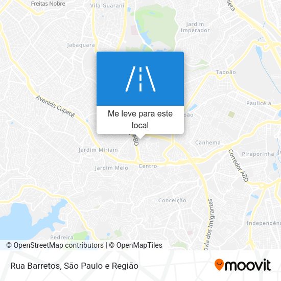 Rua Barretos mapa